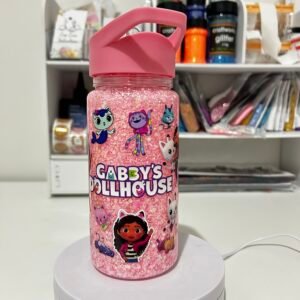 Gabby Dollhouse themed kids Snowglobe bottle