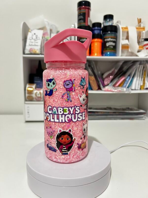 Gabby Dollhouse themed kids Snowglobe bottle