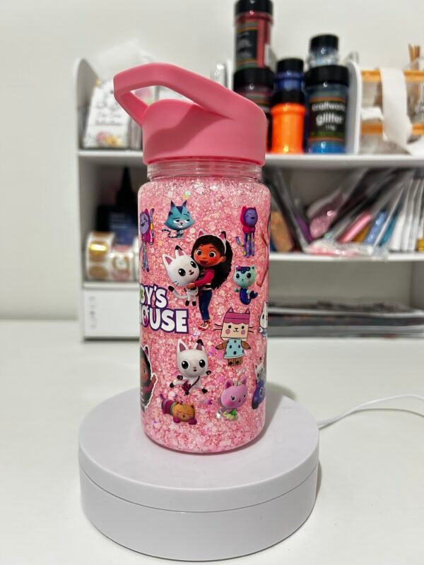 Gabby Dollhouse themed kids Snowglobe bottle - Image 3