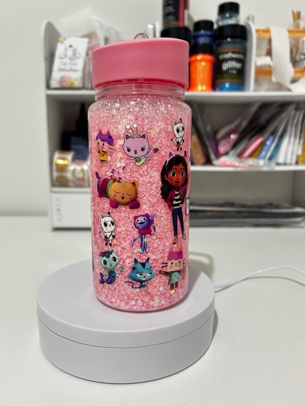 Gabby Dollhouse themed kids Snowglobe bottle - Image 4