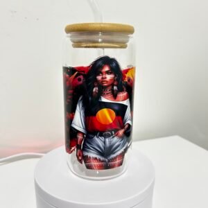 Aboriginal girl Libby glass can