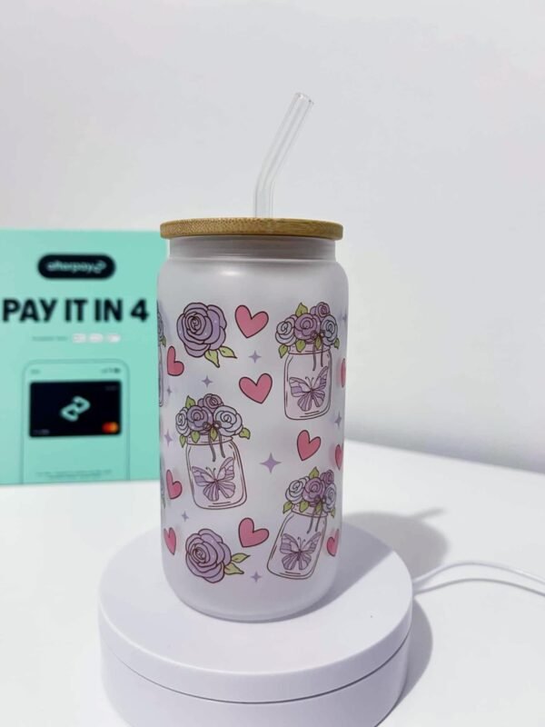 Butterfly Rose Cup and Car Coaster Duo Set - Image 2