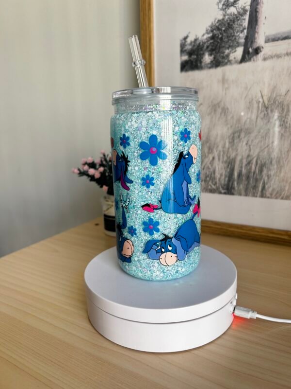 Eoyore Snowglobe tumbler