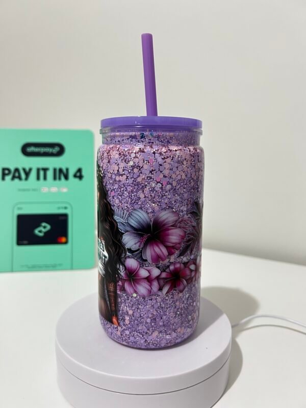 Torres strait tattoo girl Snowglobe tumbler - Image 3