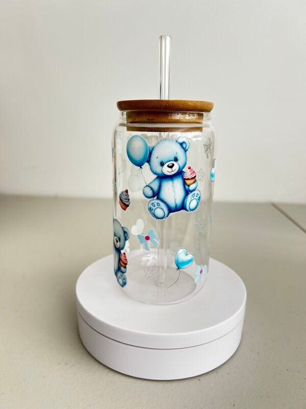 16oz blue bear Libby tumbler - Image 3