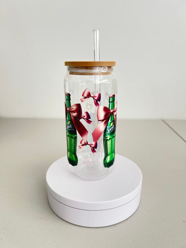 16oz Sprite and bow Acrylic Libby tumbler - Image 2