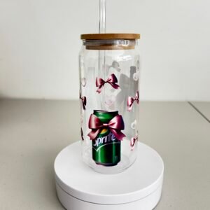 16oz Sprite and bow Acrylic Libby tumbler