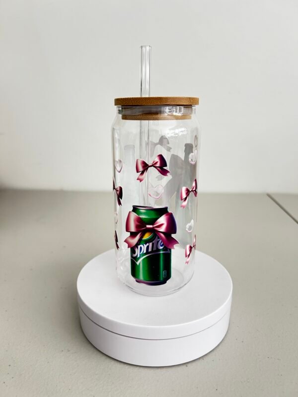 16oz Sprite and bow Acrylic Libby tumbler