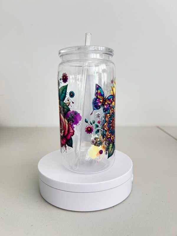 16oz Tatoo girl Acrylic Libby tumbler - Image 2
